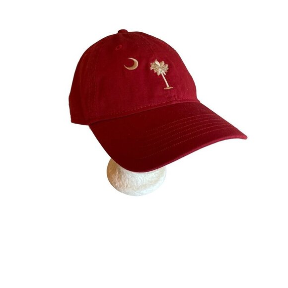 Hilton Head Red Embroidered South Carolina Palm Logo Hat Cap Adjustable - Picture 1 of 6
